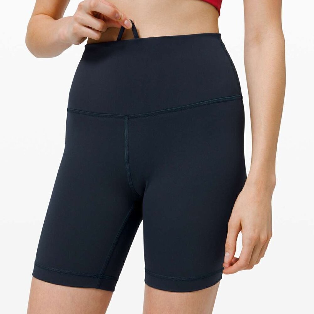 Lululemon Wunder Train High-Rise Short 6" - 2 True Navy